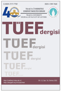 Trakya Üniversitesi Edebiyat Fakültesi Dergisi